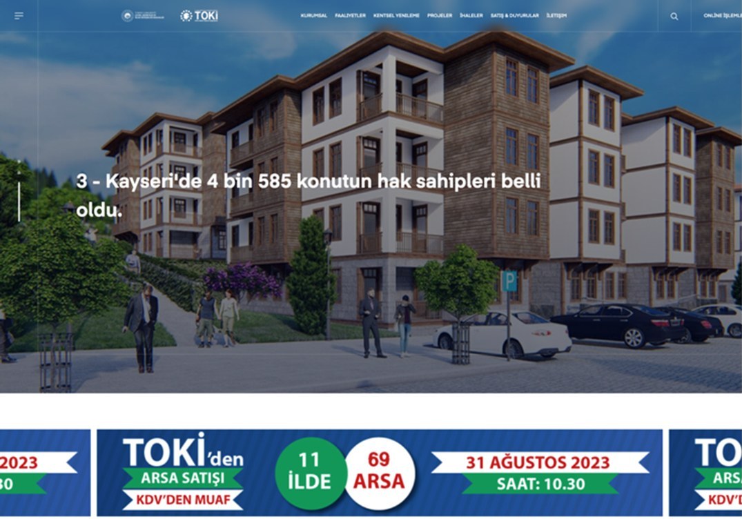 Çevre ve Şehircilik Bakanlığı, TOKİ